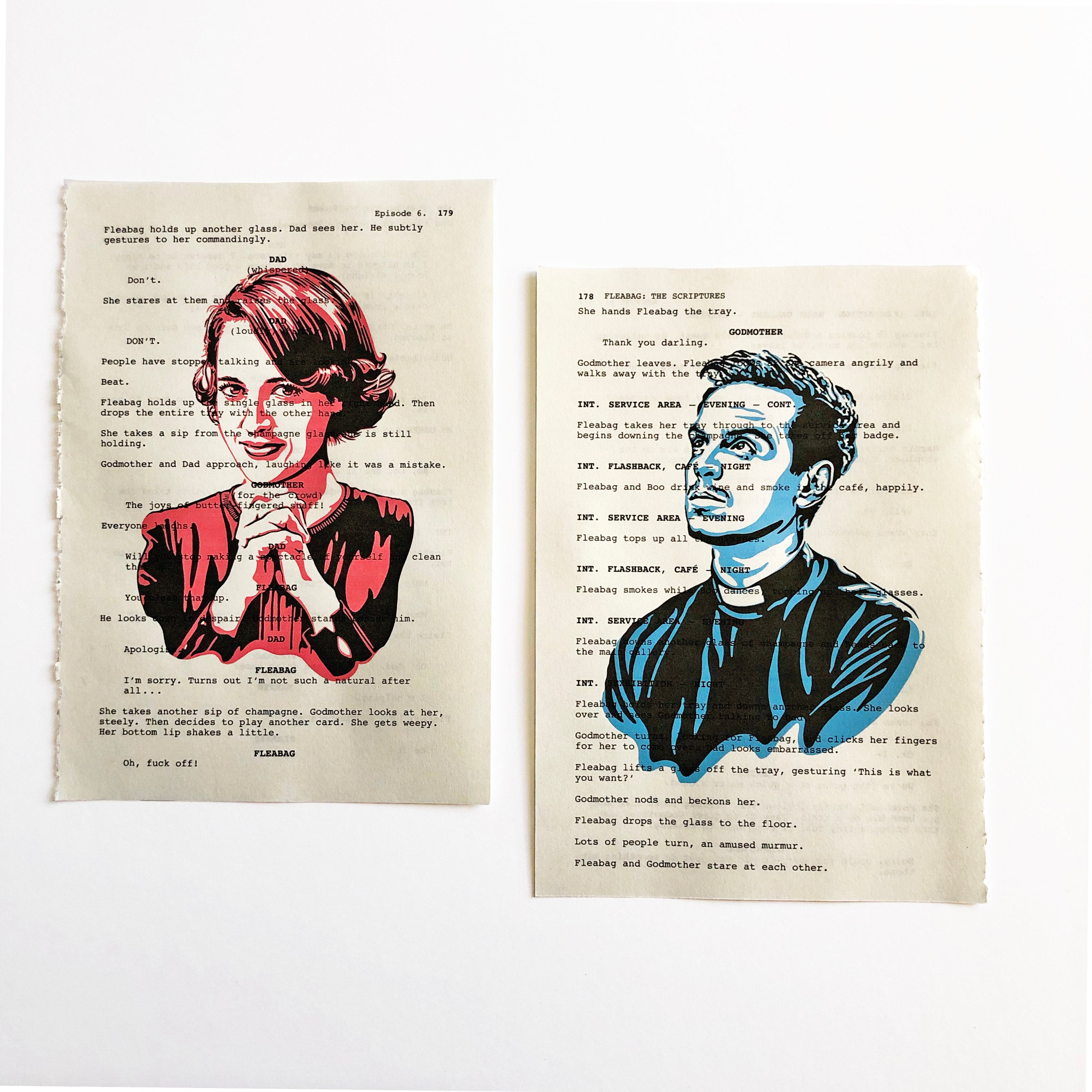 Fleabag Script Prints Ten Women On Main St